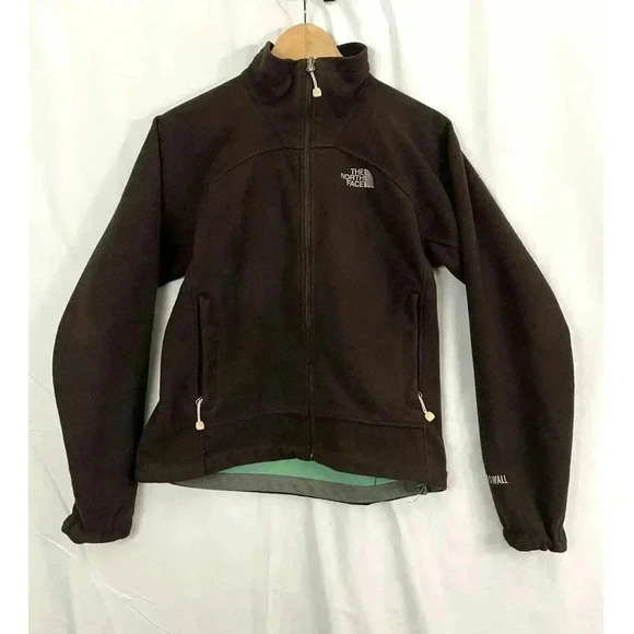 The North Face WindWall Jacket SMALL Brown Full Zip Women's - Picture 8 of 10